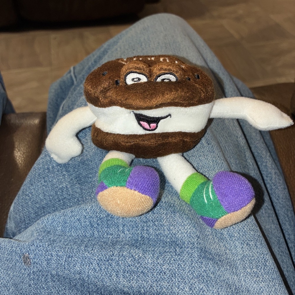 Vintage 1999 Dairy Queen Ice Cream Sandwich Mini Plush 5"